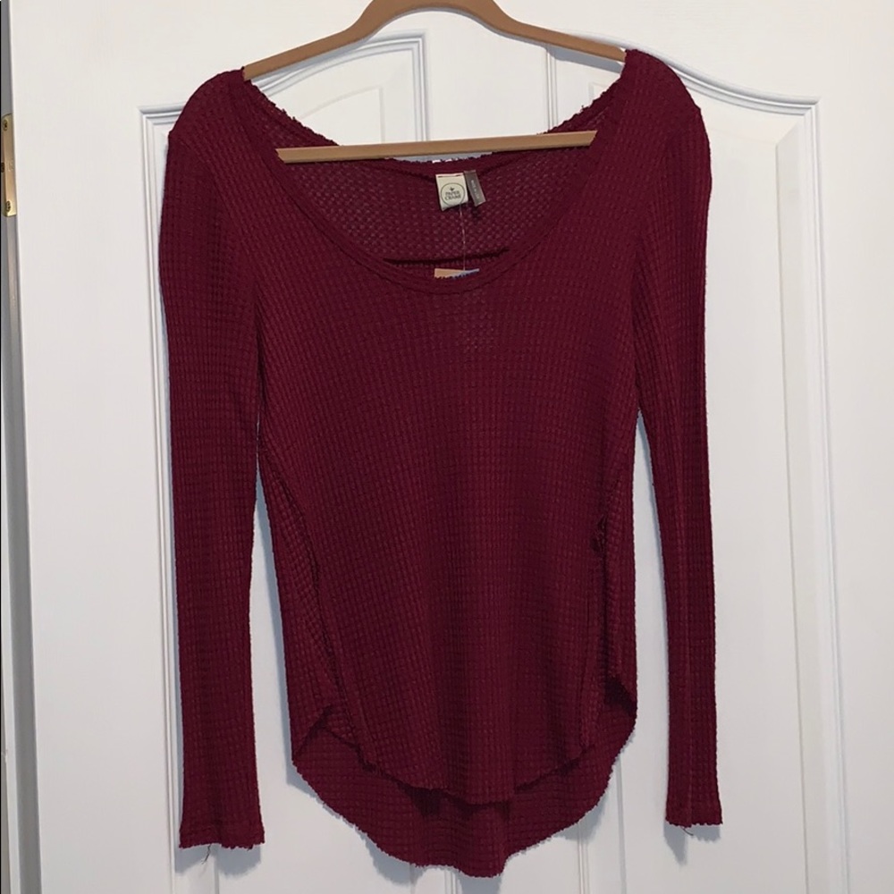Paper crane waffle knit shirt NWT